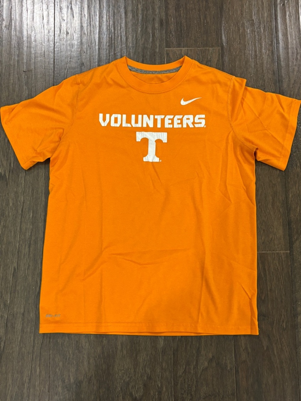 Nike Orange Volunteers Short-Sleeve Tee with White Logos Youth Large